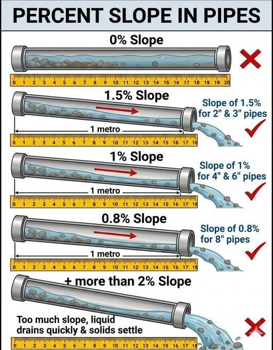 Drainage Pipe Slopes
